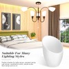 5 Pieces Plastic Lamp Shade Replacement Horseshoe Lampshade Cover White