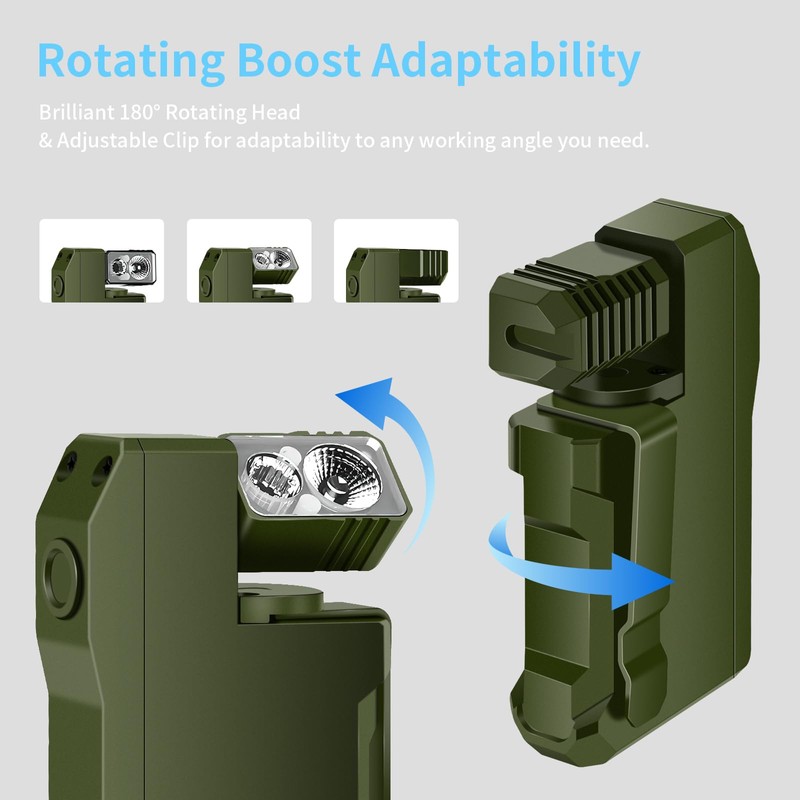 FLYSH G5 Rechargeable EDC Flashlight, Powerful RGB Flashights, 400 Lumens