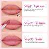 bayfree 2-IN-1 Lip Liner and Lip Stain, High Pigmented Long