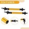 Partuto 2pcs 75mm/2.95in Car Splitter Support Rods Adjustable Front Rear
