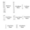 200Pcs Springs Assorted Set, Tension Springs Assorted, Metal Springs Assortment
