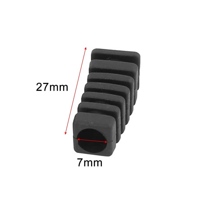 uxcell 15 Pcs Rubber Strain Relief Cord Boot Guard Wire