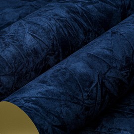 LACHEERY - Papel pintado de terciopelo azul marino con textura de terciopelo flocado autoadhesivo para cajones de pared, papel de contacto de tela azul para cajones de pared, revestimiento de joyero