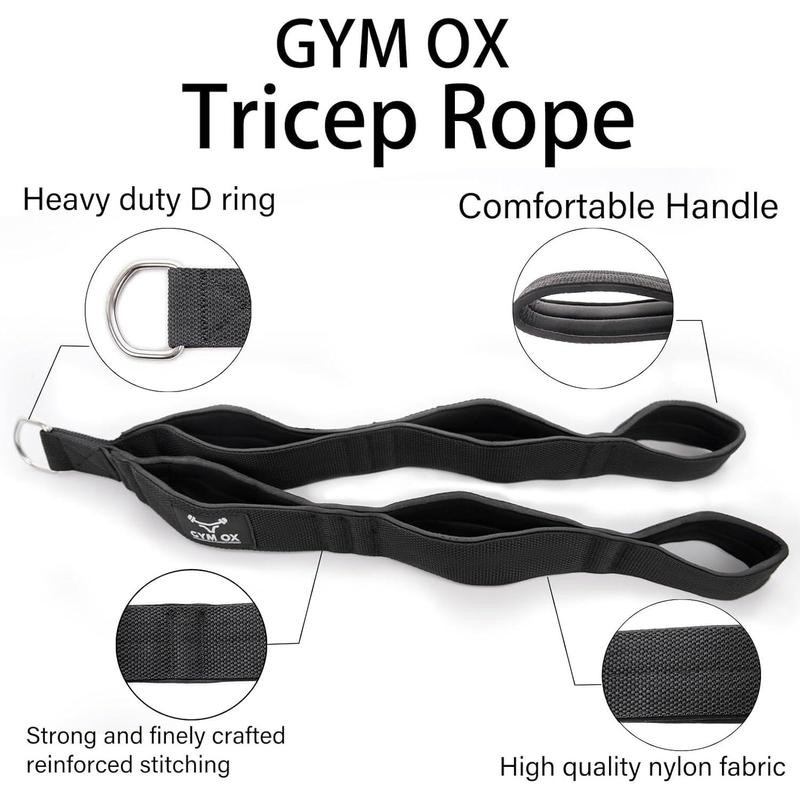Long Tricep Rope Cable Attachment Tricep Pull Down Attachment Gym