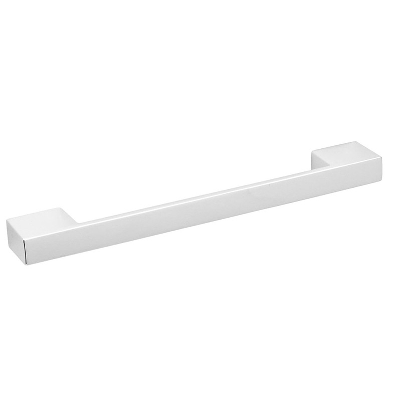 Decoranddecor Dimora Pull Handle D Shape Rectangular Profile Zinc (160mm,