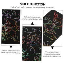 KONTONTY 1set Set of Scratch Paper for Boys and Girls Creative Painting Activity for Family Fun