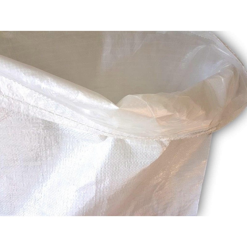 SKIR'CO (Pack of 10) White PP Fabric Bags 50 x