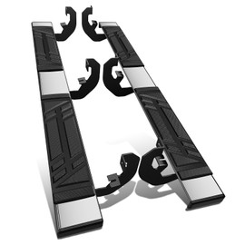 DNA MOTORING 6.5" Running Boards Side Steps Compatible with Chevy Silverado/Sierra Extended Cab 2019-2024, 2500 HD/3500 HD Extended Cab 2020-2024, STEPB-U-CS19-T1-E