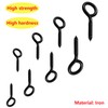 Qrity Pack of 10 Eyelet Screws 50 mm, Screw Ring,