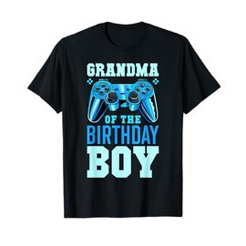 Grandma of the Birthday Boy Matching Video Gamer Birthday T-Shirt