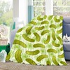 Newhomestyle Dill Pickles Throw Blanket Soft Warm Cozy Lightweight Decorative
