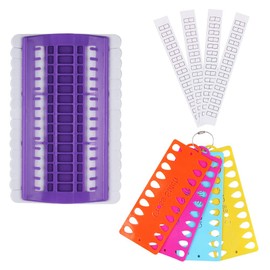 Embroidery Floss Organizer, BENBO Plastic Foam 30 Positions Thread Organizers Cross Stitch Embroidery Kit Tool with 4 Pcs 20 Positions Thread Project Cards, Embroidery Needlework Project Thread Holder