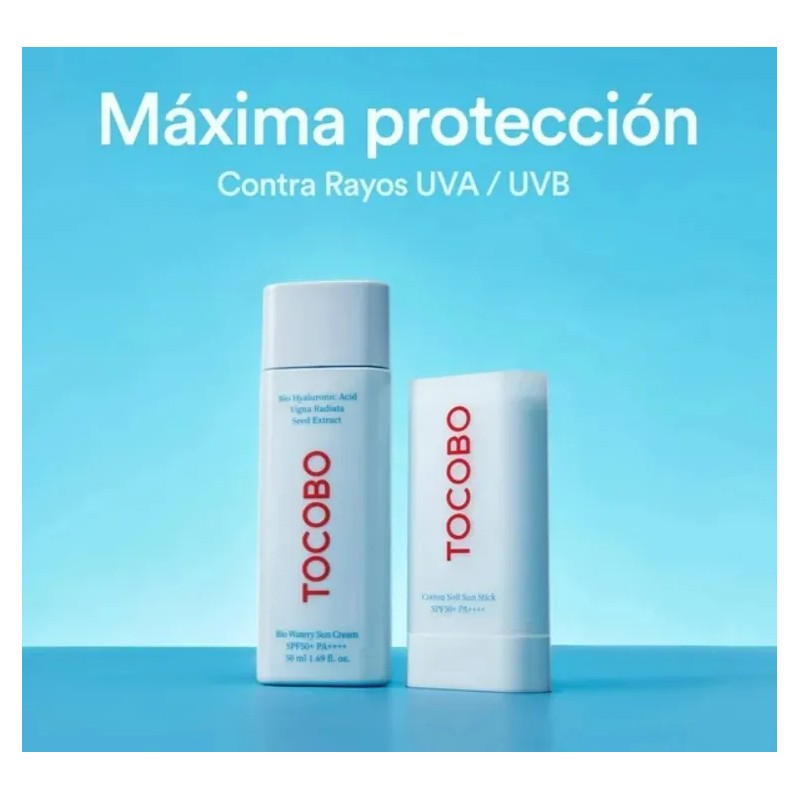Tocobo Sun Care Dúo Pack Bloqueador Solar Crema Y Barra