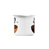 Fabulous Emaillierter Metallbecher 284ml Fish Fighters Fisch Boxen Collage Kunst