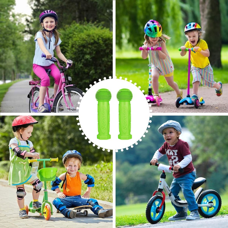 2 Pcs Bike Handle Cover Non-slip Kids Scooter Handlebar Soft
