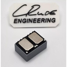 CRude Engineering Double 15x11mm Sugar Cube Speakers with Baffle - 8mm