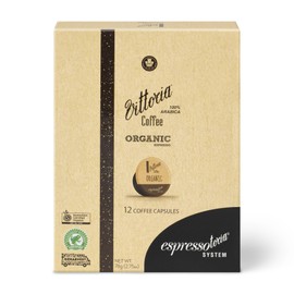 Vittoria Coffee 100% Organic Arabica Blend Espressotoria Compatible Capsules 78g