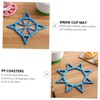 Alipis 4pcs Insulation Pads Drink Cup Mat Expandable Hot Pot