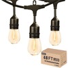 Achin Outdoor String Lights 48FT Dimmable Warm 2200K LED Patio
