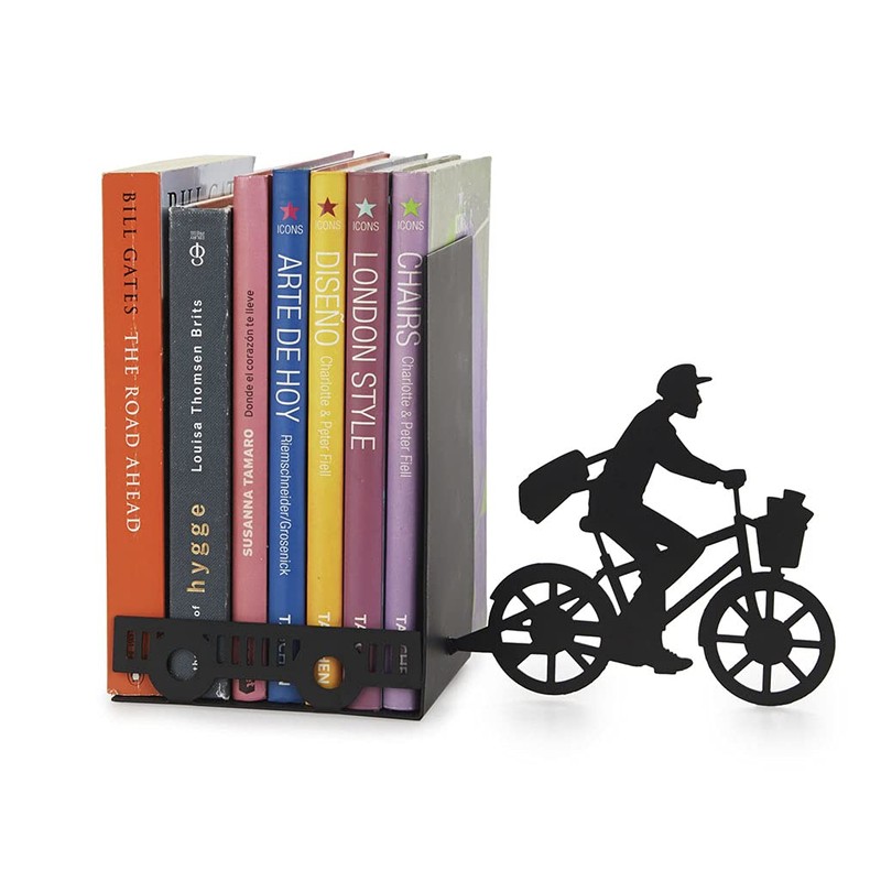 Balvi Bookend Postman Black colour Decorative Metal