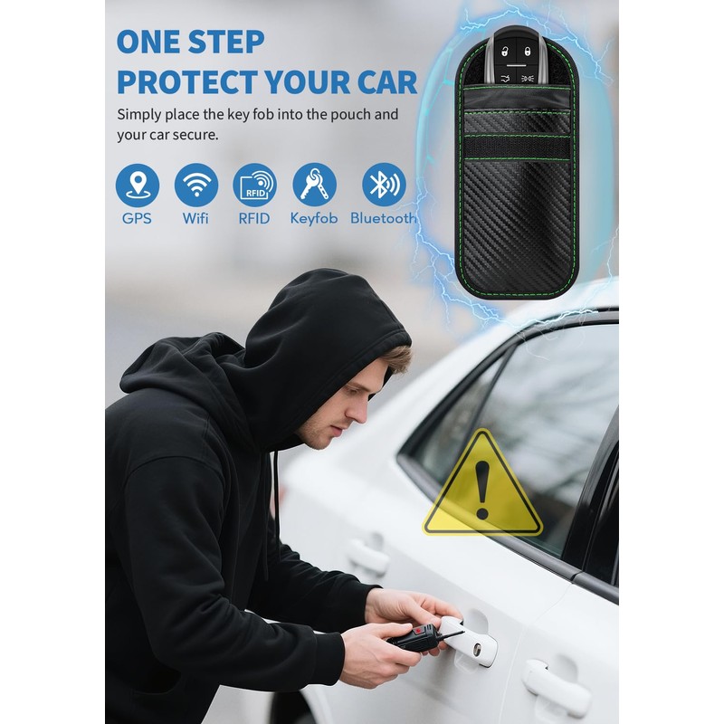 Coorattyes Faraday Key Fob Protector, Faraday Bags for Car Keys
