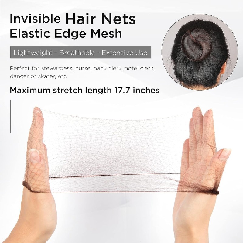 30 Pcs Red para Cabello, Red de Pelo Tejida, Mesh