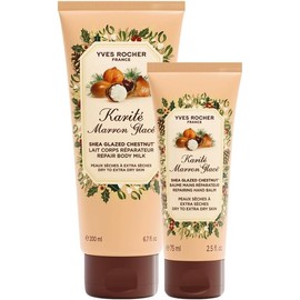 Yves Rocher Kit Corporal Reparador Karité y Castaña, Crema de Manos + Crema Corporal, Edición Limitada Navidad