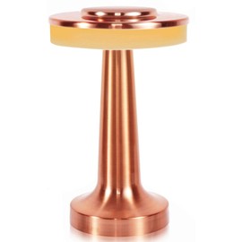 Fazipu Touch Cordless Lamp,Rechargeable Table lamp,3 Colors dimmable Portable Led Table lamp,Cordless Table Lamps for Home,Battery Operated Table lamp,for Bedroom/Restaurants/Outdoor (Rose Gold)