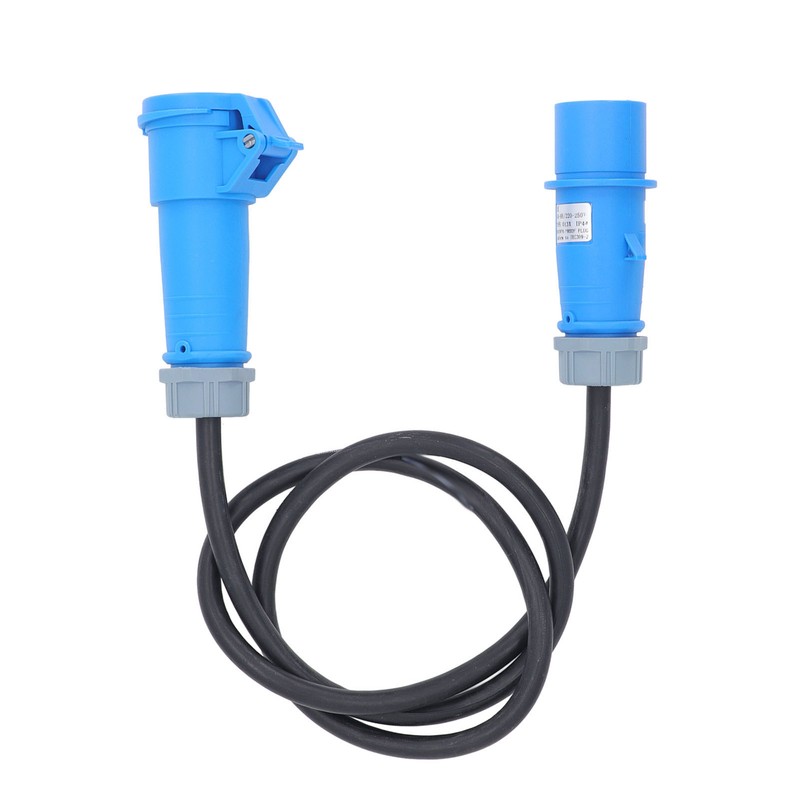 Camping Adapter Cable Male to Female 16A Coupling High Current