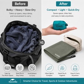 Quick-Dry Microfiber Travel Towel for Outdoor Use – Compact Absorbent Towel for Hiking, Gym & Beach