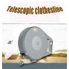 WDOPEN Retractable Clothesline-Portable Heavy-Duty Indoor and Outdoor Clothesline PVC Clothesline,