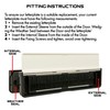 TSS Letterplate 12" in White, Telescopic Sleeved Letter Box for