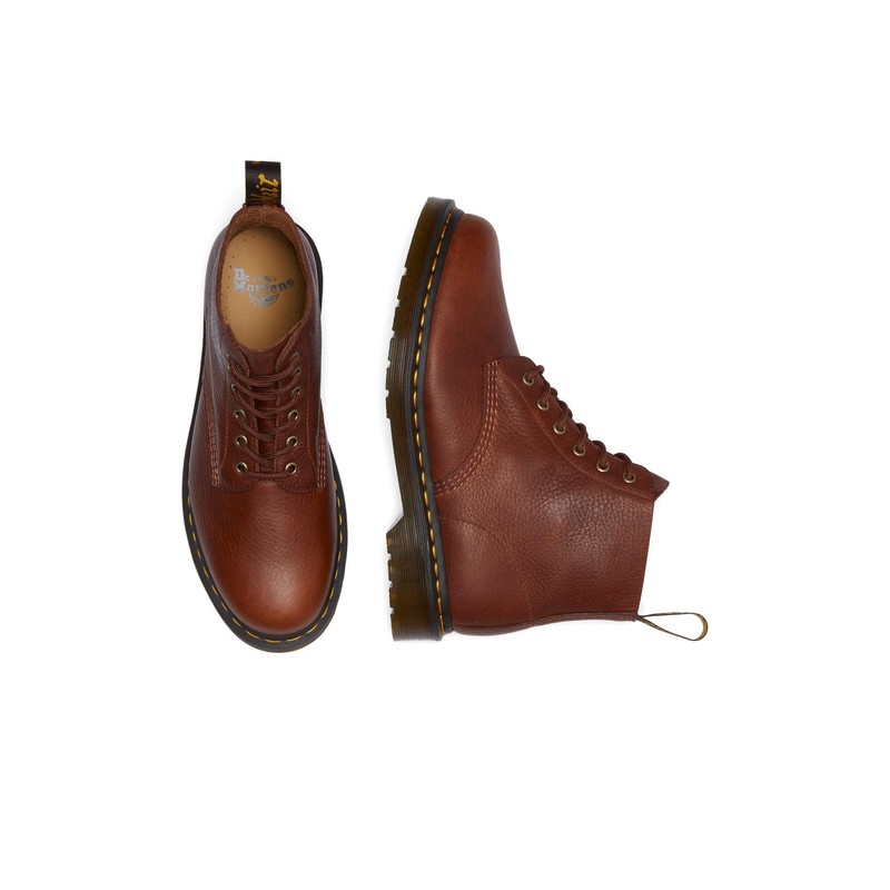 Dr. Martens Unisex 101 Unbound Leather Boot Fashion, Cashew, 10