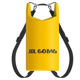 iChewie - Go Bag - Waterproof Dry Bag - Roll Top Compression Sack Keeps Gear Dry for Kayaking, Beach, Rafting, Boating, Hiking, Camping, Fishing, and more - 10L Yellow