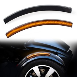 CPOWACE Front Fender Lights Compatible with Can Am Spyder Accessories, LED Turn Signal Fender Light Wheel Light Compatible with Spyder F3 RS ST RT 2013-2018 (2PCS)