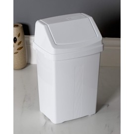 Wham Swing Bin - White, 8 Litre(Pack of 3)11739 x 3