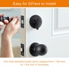 Natsukage Front Door Handle Heavy Duty Entry Lock Matte Black