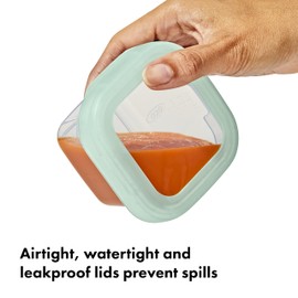 OXO Tot Baby Blocks Food Storage Containers (6 Oz.) - Opal