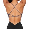 Danysu Womens Strappy Sport Bra Backless Sports Bra Open Back