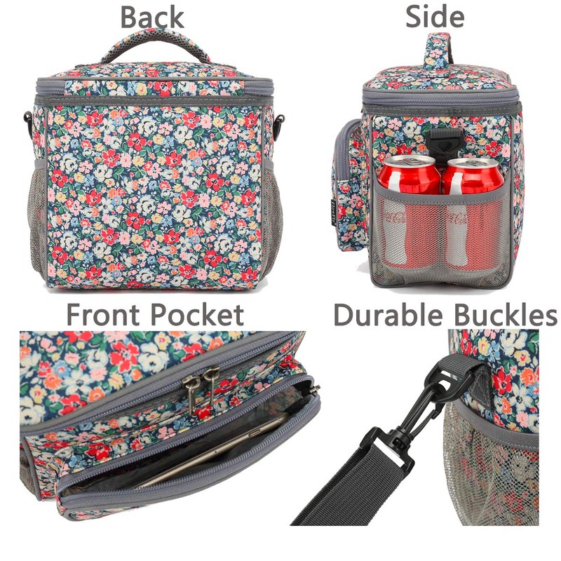 FlowFly Insulated Lunch Bag Adult Lunch Box Large Cooler Tote