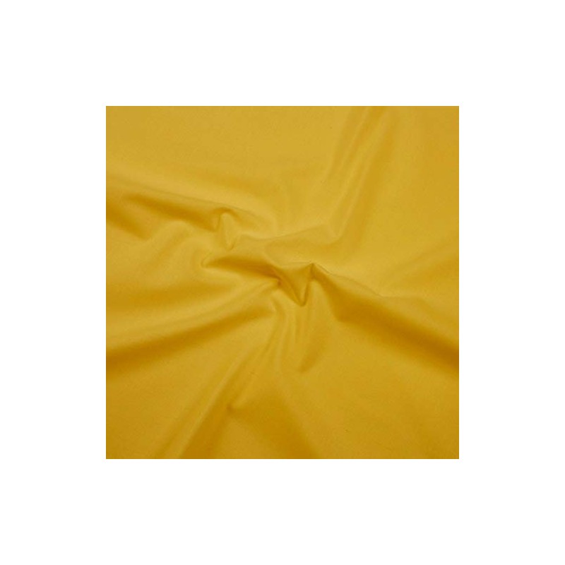 Hans-Textil-Shop Fabric by the Metre, Plain Cotton Linen Fabric, Tested
