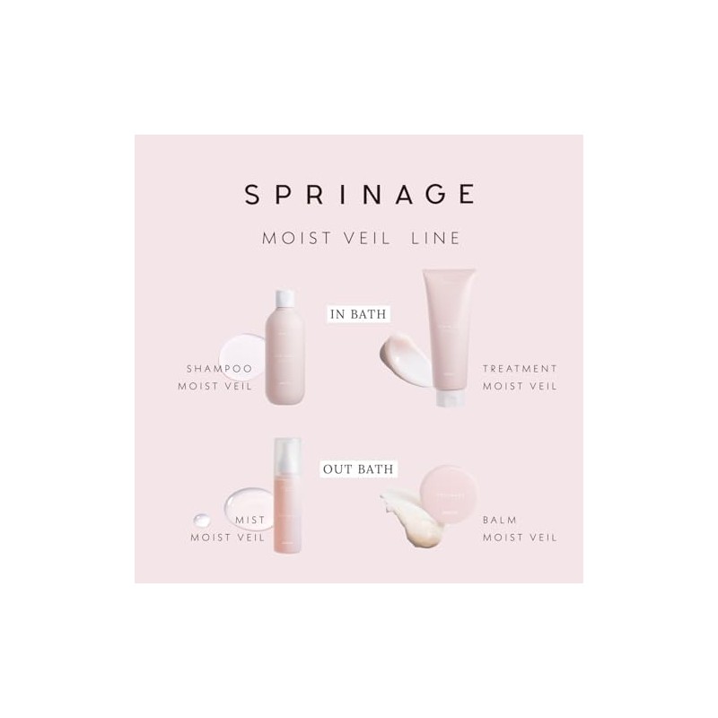 SPRINAGE Shampoo Moist Veil (Scalp Hair Shampoo) 24.0 fl oz