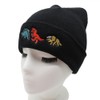 Totelux Cute Dinosaur Knitted Beanie Hats Embroidery Women Winter Hat