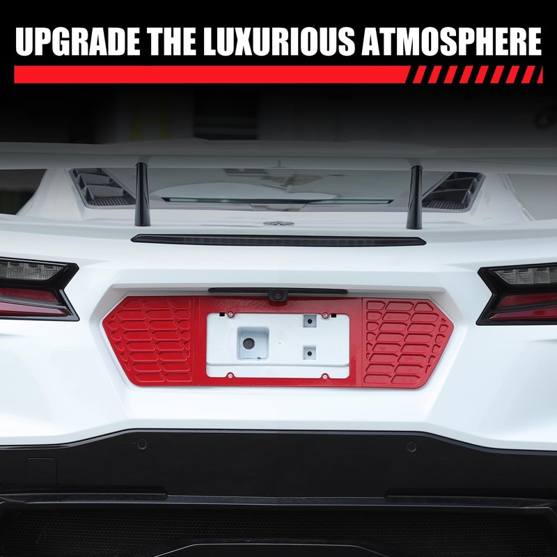 Daeiclru License Plate Cover Frame Compatible with Corvette C8 Stingray