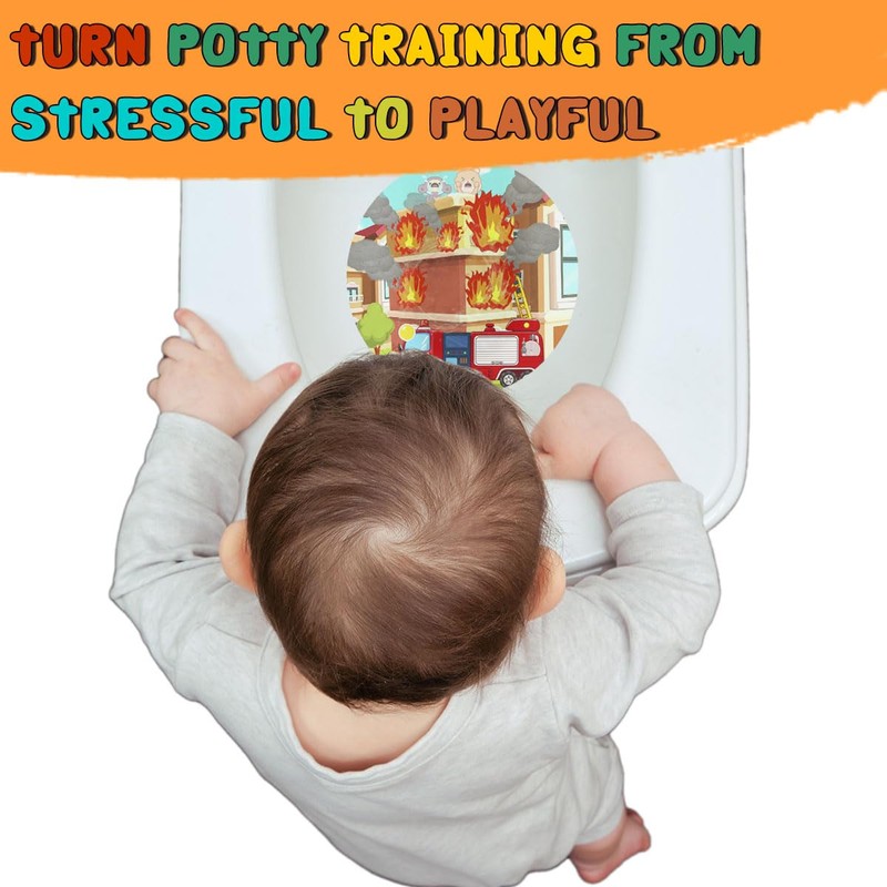 Faivykyd Potty Training with Firefighting Target, Cute Fireman Pee Light,