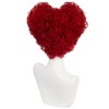 Queen of Hearts Wig Short Curly Red Heart Wig for