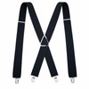 Heavy Duty Suspenders for Men – Adjustable 2-Inch Elastic X-Back
