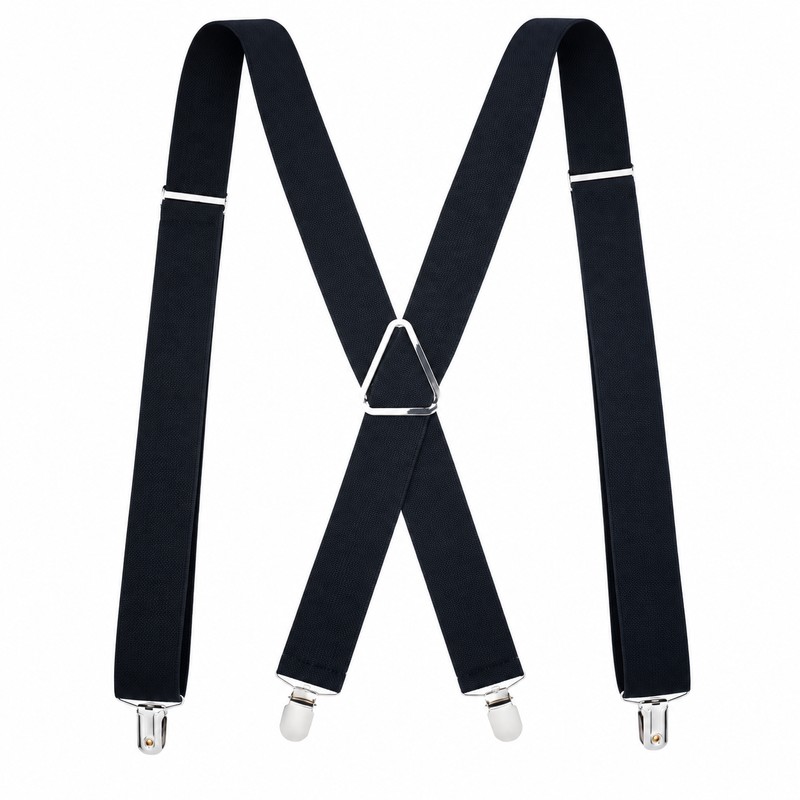 Heavy Duty Suspenders for Men – Adjustable 2-Inch Elastic X-Back
