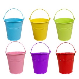 OUNONA 20pcs Small Metal Buckets Metal Flower Buckets Small Metal Tins Metal Buckets for Party Small Tin Buckets Small Tin Can Succulent Cactus Container Pot Holder Planter Bath