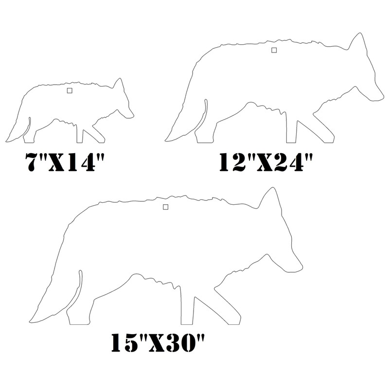 Magnum Target 7"x14" Coyote Silhouette - 3/8" AR500 Steel Shooting